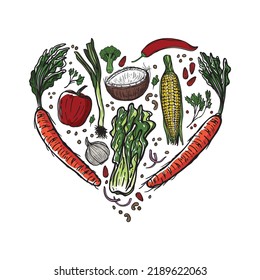 Vegetable logo design. I love vegetables