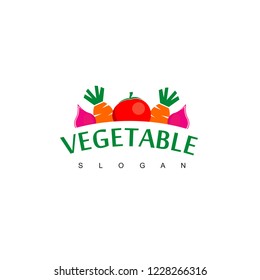 Vegetable Logo Design Vector