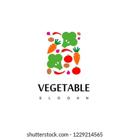 Vegetable Logo Design Vector