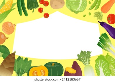 Vegetable marche banner material no text