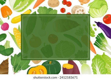 Vegetable marche banner material no text