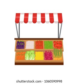 Vegetable market on a white background. A set of vegetables: eggplant, onion, garlic, pepper, tomato, cucumber, carrots, cabbage, corn, beet. Hand drawing. Vector illustration.