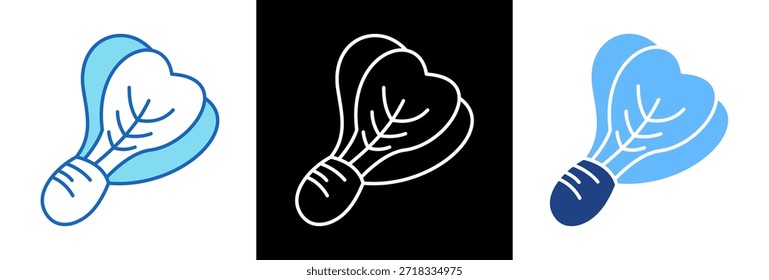 Vegetable Mix Icon triplestyle Vector Illustration