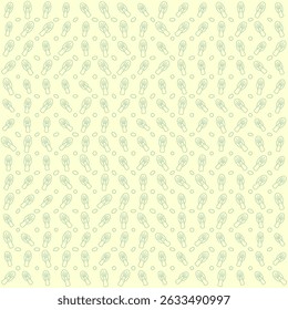 Vegetable motif pattern lineart style pak choi mustard greens, vector design