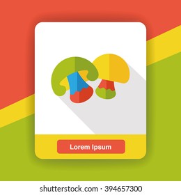 vegetable mushroom flat icon