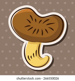 vegetable mushroom flat icon elements,eps10