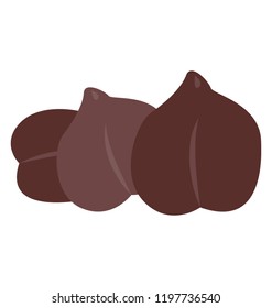 A vegetable often used in cooking, black chickpea