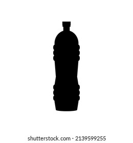Vegetable oil bottle icon on white backgroun.