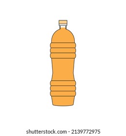 Icono de botella de aceite vegetal sobre fondo blanco.