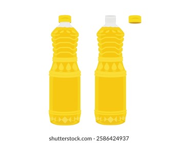 vegetable oil on a white background.