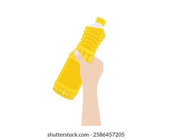 vegetable oil on a white background.