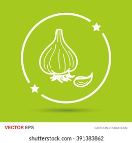 vegetable Onion color doodle