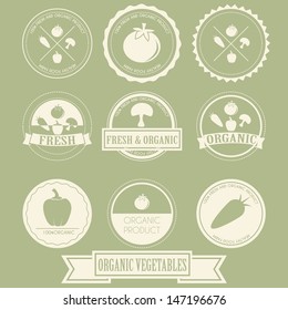 Vegetable Organic Label