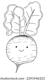 Vegetable outline illustration vector image. 
Hand drawn vegetable image artwork. 
Simple cute original logo of a monochrome vegetable.
Hand drawn vector illustration for posters, cards, t-shirts.