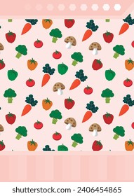 vegetable pattern, background, for design backgrounds, prints and various designs