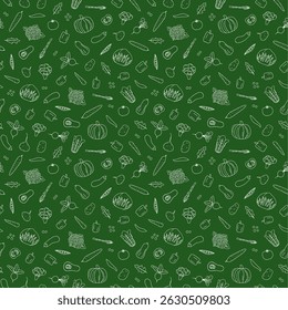 vegetable pattern background illustration design