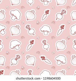 Vegetable pattern stroke