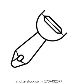 Vegetable peeler icon simple design

