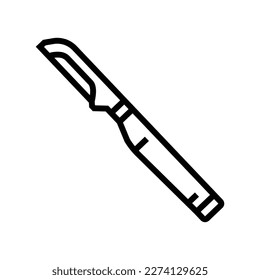 vectores vectores de línea de línea de cocina de hornilla de peeler vegetal. letrero de cocina de hormigón. símbolo de contorno aislado ilustración negra