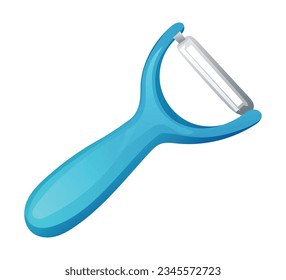Vegetable peeler vector isolated on white background