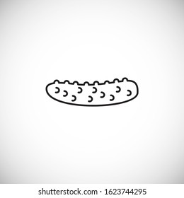 Vegetable related icon on background for graphic and web design. Creative illustration concept symbol for web or mobile app.