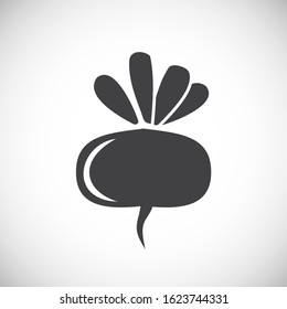 Vegetable related icon on background for graphic and web design. Creative illustration concept symbol for web or mobile app.