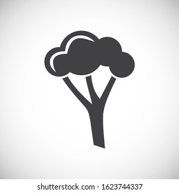 Vegetable related icon on background for graphic and web design. Creative illustration concept symbol for web or mobile app.