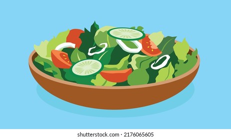 vegetable salad in a bowl