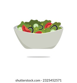 Vegetable Salad Icon Vector Design.