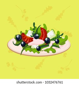 Vegetable Salad Vector