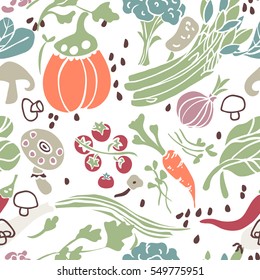 vegetable seamless pattern