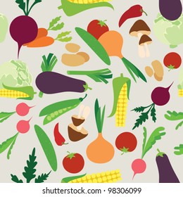 Vegetable seamless  pattern