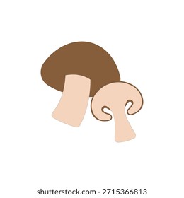 Vegetal Shiitake cogumelo vetor ilustração no fundo branco