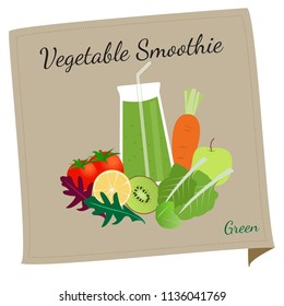 vegetable smoothie vector design