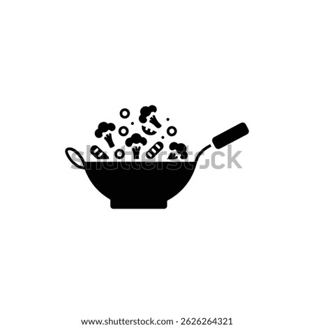 Vegetable Stir-Fry in a Wok Icon