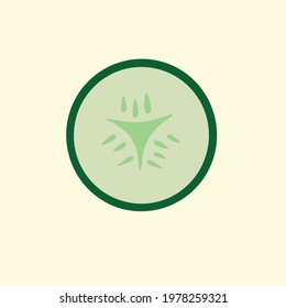 Vegetable Symbol. Social Media Post. Vector Illustration.