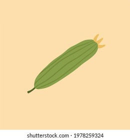 Vegetable Symbol. Social Media Post. Vector Illustration.