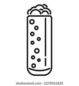 Vegetable taco icon outline vector. Mexican food. Soft meat