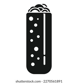 Vegetable taco icon simple vector. Mexican food. Soft meat