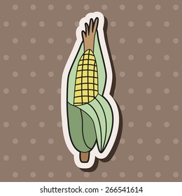 vegetable theme corn elements vector,eps