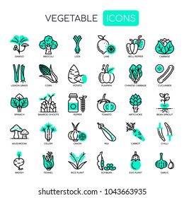 Vegetable , Thin Line and Pixel Perfect Icons
