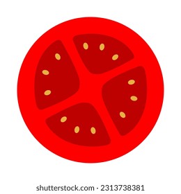 vegetable tomato picture vector 3d pattern illustration flat