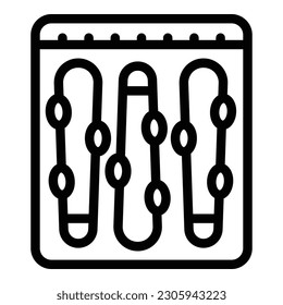 Vegetable vacuum bag icon outline vector. Frozen pack. Cook product