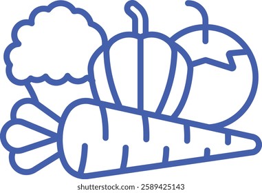 Vegetable vector icon. Can be used for printing, mobile and web applications.