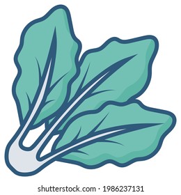 Vegetable vector icon for commercial use