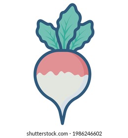 Vegetable vector icon for commercial use