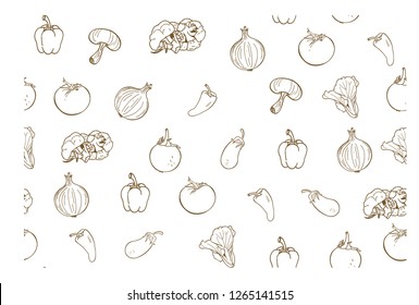 VEGETABLE VECTOR PATTERN