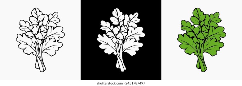 Vegetable vector silhouette, vegan illustration, vegetarian outline, farm organic minimalism graphic.