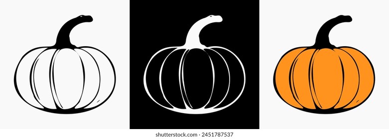 Vegetable vector silhouette, vegan illustration, vegetarian outline, farm organic minimalism graphic.