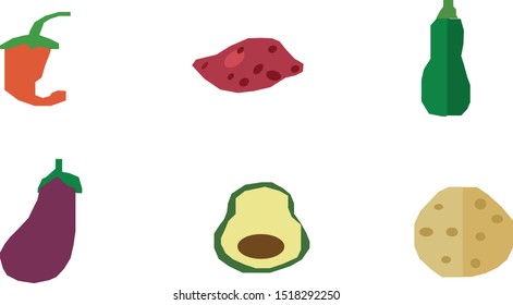 vegetable vegetarian food icon vector